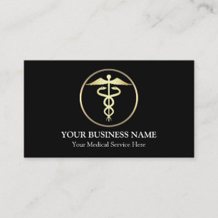 Tarjeta De Visita Símbolo médico del Caduceo