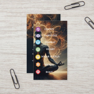 Tarjeta De Visita Símbolo moderno de 7 chakras