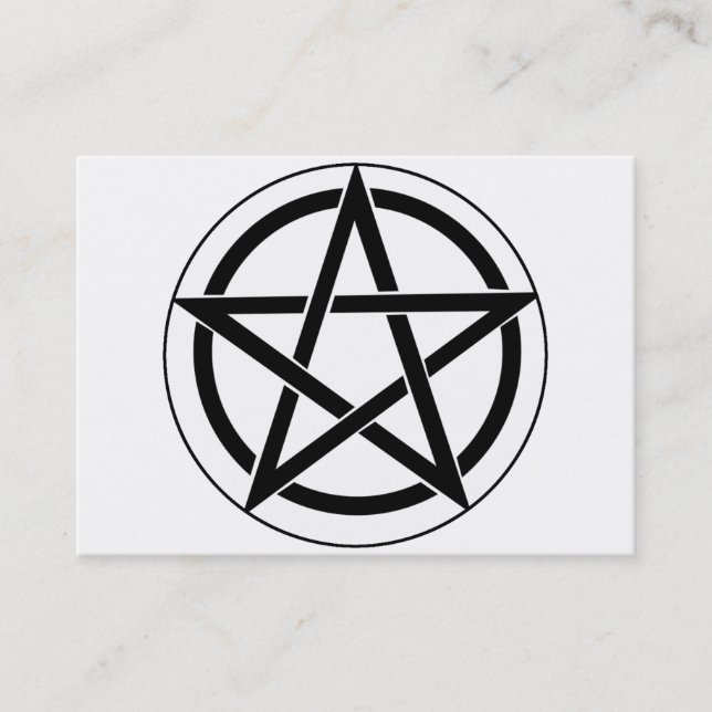 Tarjeta De Visita Símbolo pentagram (Anverso)