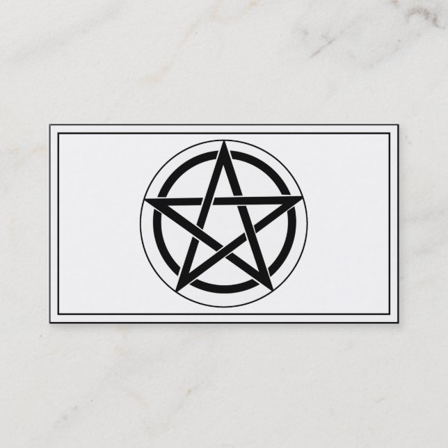 Tarjeta De Visita Símbolo pentagram