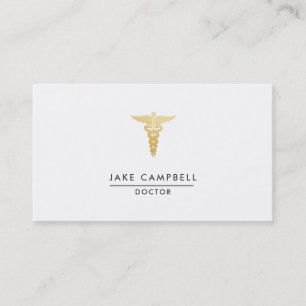 Tarjeta De Visita Símbolo profesional de la medicina del médico de