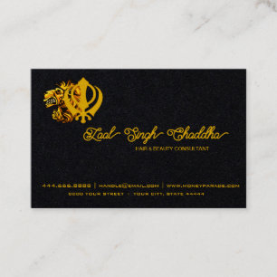 Tarjeta De Visita Símbolo Sikh Khanda de Minorías