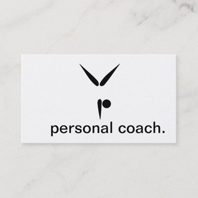 Tarjeta De Visita Símbolo simple de la gimnasia del gimnasta del (Anverso)