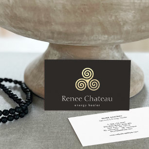 Tarjeta De Visita Símbolo triple espiral o triskele celta