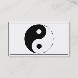 Tarjeta De Visita Símbolo Yin / Yang
