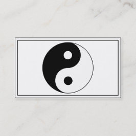 Tarjeta De Visita Símbolo Yin / Yang