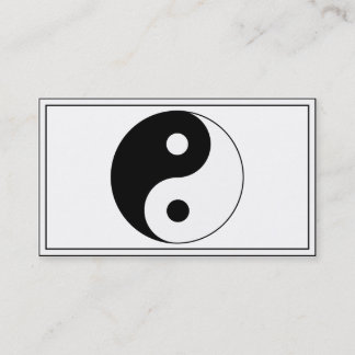 Tarjeta De Visita Símbolo Yin / Yang