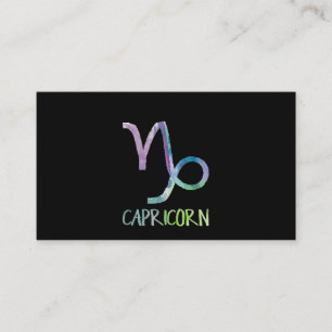 Tarjeta De Visita Símbolo zodiaco de Capricornio Regalo de cabra mar