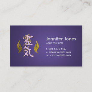 Tarjeta De Visita Símbolos curativos de Reiki