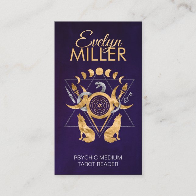 Tarjeta De Visita Símbolos de Hecate Ornament (Anverso)