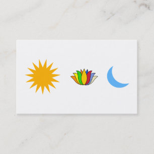 Tarjeta De Visita Símbolos de Yoga de autorrealización