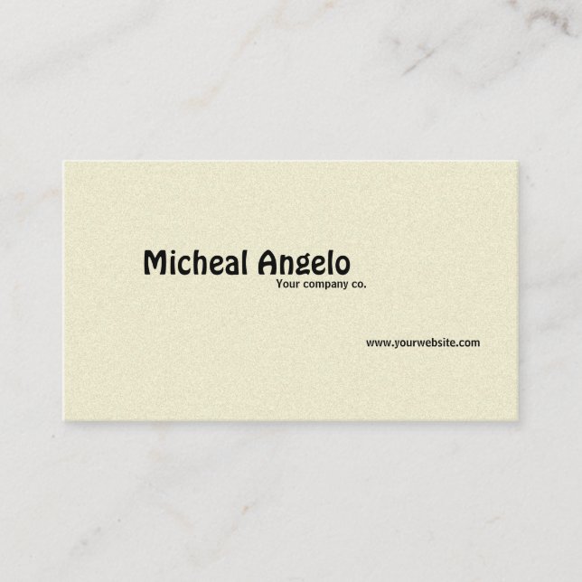 tarjeta de visita simple (Anverso)