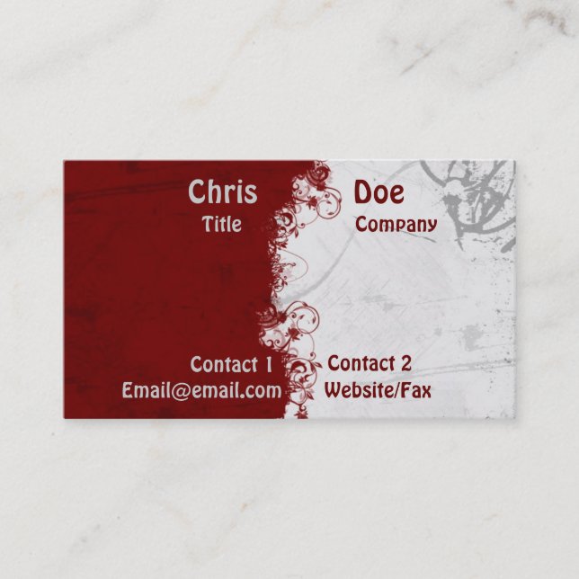Tarjeta de visita simple (Anverso)