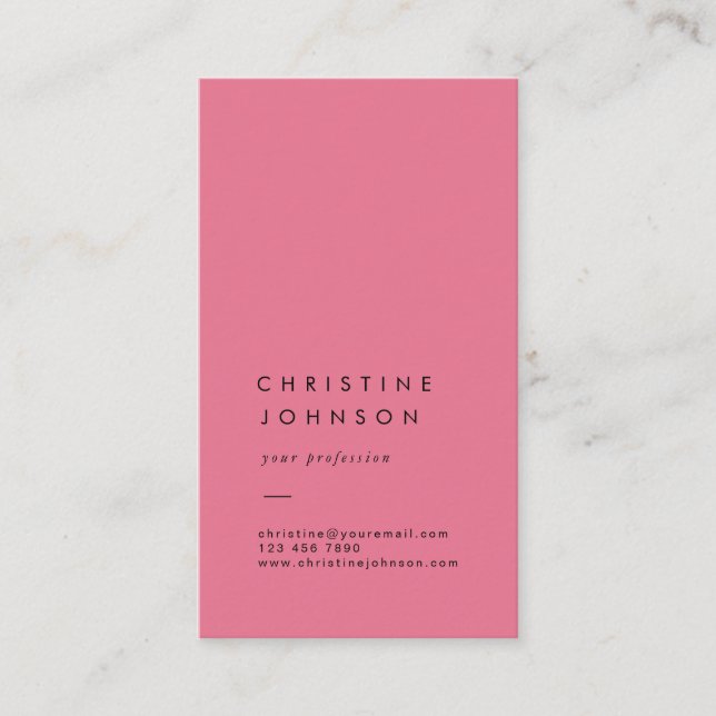 tarjeta de visita simple (Anverso)