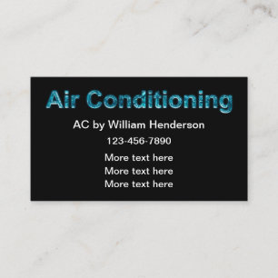 Tarjeta De Visita Simple Air Conditioning Repairman