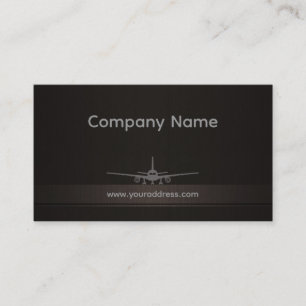 Tarjeta de visita Simple Airplane Company