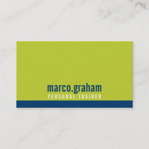 Tarjeta De Visita SIMPLE BANDA MODERNA azul marino masculino negrita