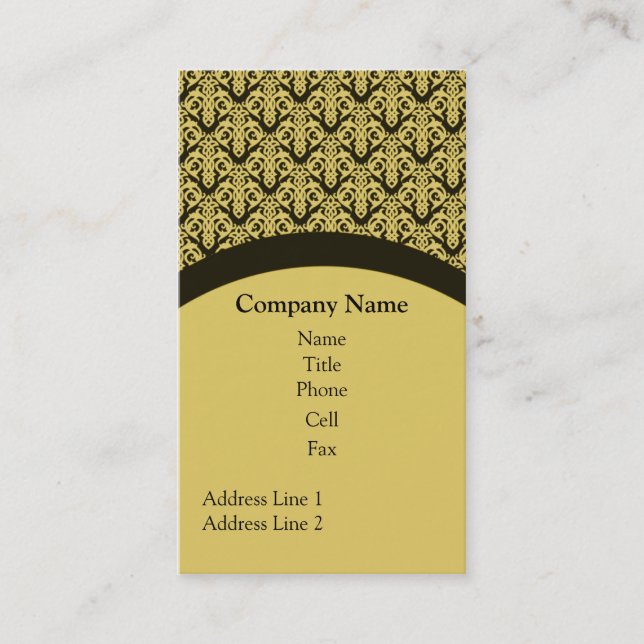 Tarjeta de visita simple, beige (Anverso)