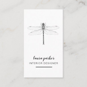 Tarjeta De Visita Simple blanco de la naturaleza creativa del