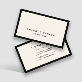 Tarjeta De Visita Simple Classic Moderno Profesional