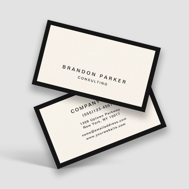 Tarjeta De Visita Simple Classic Moderno Profesional (Subido por el creador)