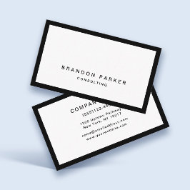 Tarjeta De Visita Simple Classic Moderno Profesional