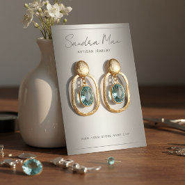 Tarjeta De Visita Simple Classy Minimalist Jewelry Display Card