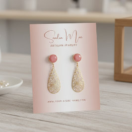 Tarjeta De Visita Simple Classy Minimalist Jewelry Display Card