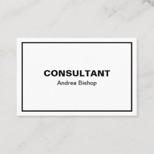 Tarjeta De Visita Simple Clean Frame Classic