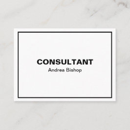 Tarjeta De Visita Simple Clean Frame Classic