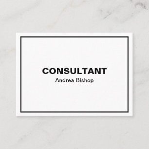 Tarjeta De Visita Simple Clean Frame Classic