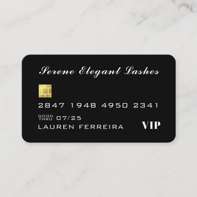 Tarjeta de visita simple con estilo elegante (Anverso)