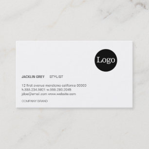 Tarjeta De Visita Simple con logotipo