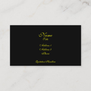 Tarjeta de visita simple de la elegancia