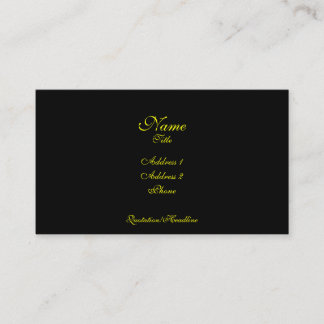 Tarjeta de visita simple de la elegancia