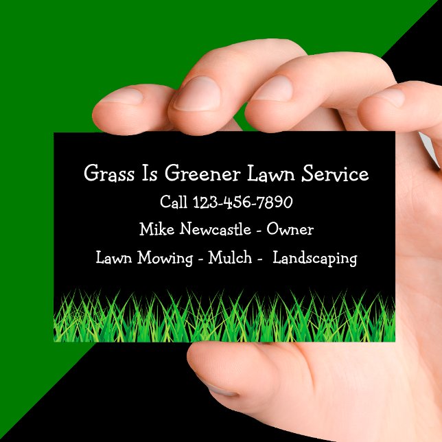 Tarjeta de visita simple de Lawn Service (Subido por el creador)