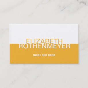 Tarjeta de visita simple del panel del oro