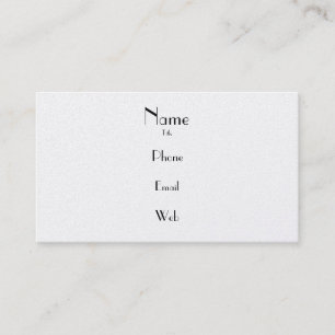 Tarjeta de visita simple del platino