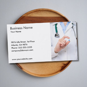Tarjeta De Visita Simple Doctor Asistencia Médica Sanitaria