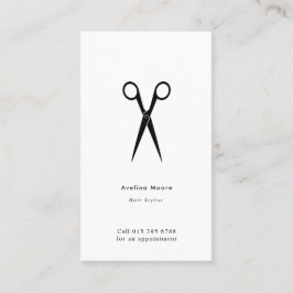 Tarjeta De Visita Simple elegant business light beauty salon