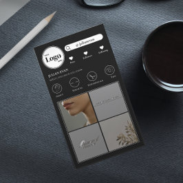 Tarjeta de visita simple en Instagram para Collage