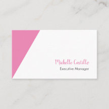 Simple Feminine Minimalista simple manuscrito rosa