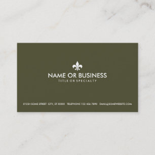 Tarjeta De Visita simple fleur de lys
