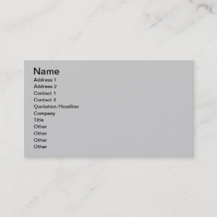 Tarjeta de visita - simple gris