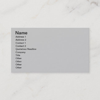 Tarjeta de visita - simple gris