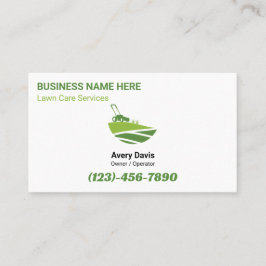 Tarjeta De Visita Simple Lawn Care Landscaping Tree Service Logo