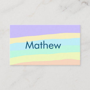 Tarjeta De Visita simple letra inicial monograma añada su nombre