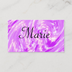 Tarjeta De Visita simple minimal luz pastel rosa agregar tu nombre t