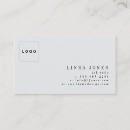 Tarjeta De Visita Simple Minimal Modern Professional Logo Photo