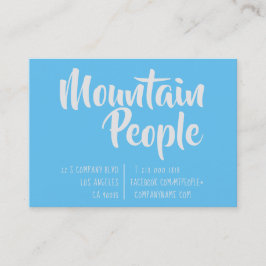 Tarjeta De Visita Simple Minimalismo elegante cielo azul